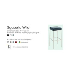 Sgabello Wild